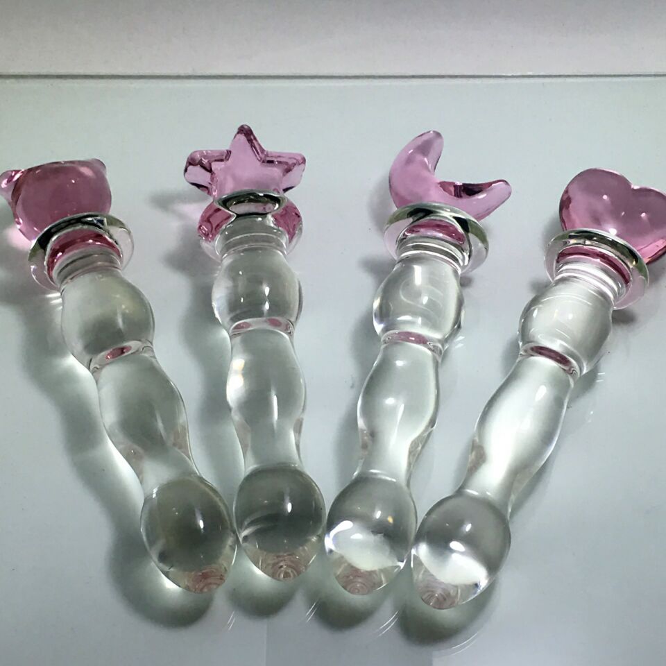 Glass beads anal plug sex toy