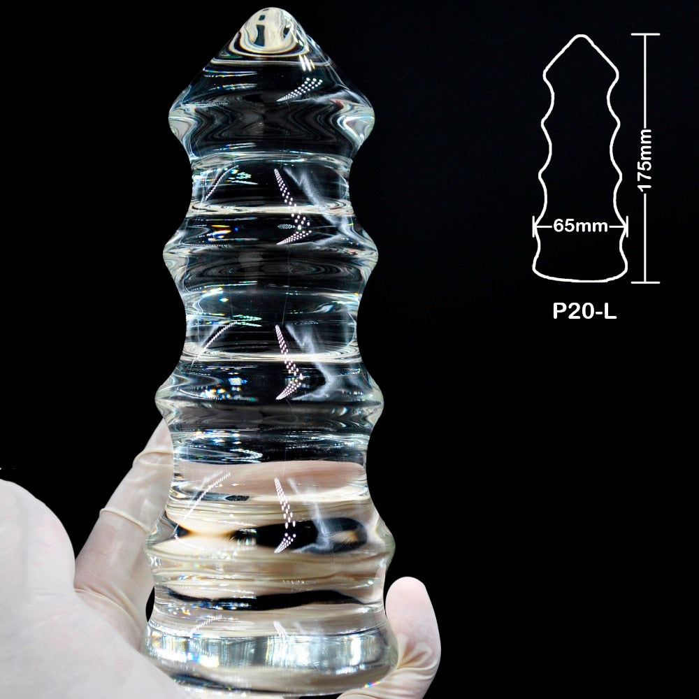 Huge Size Pyrex Glass Anal Dildo