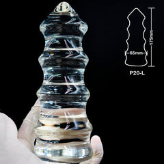 Huge Size Pyrex Glass Anal Dildo