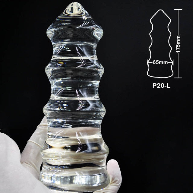 Huge Size Pyrex Glass Anal Dildo