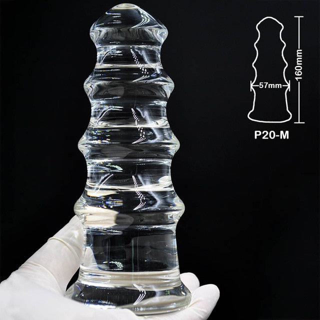 Huge Size Pyrex Glass Anal Dildo