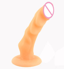 FAAK Animal Dog Dildo Curved Strong Suction