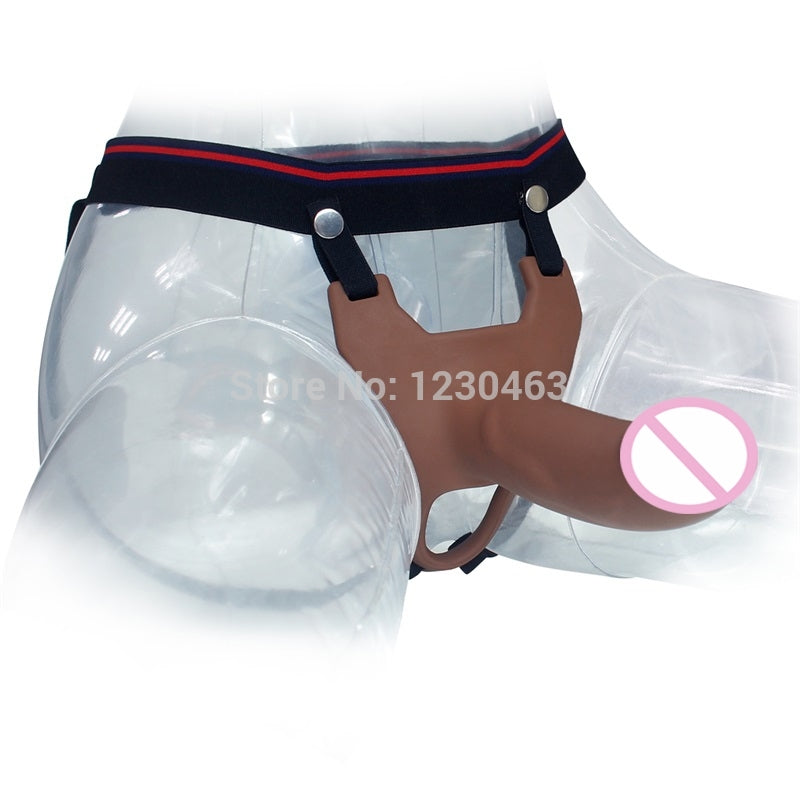 Realistic Vibe Strapon Harness Penis