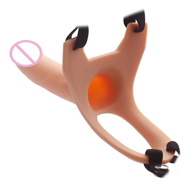 Realistic Vibe Strapon Harness Penis