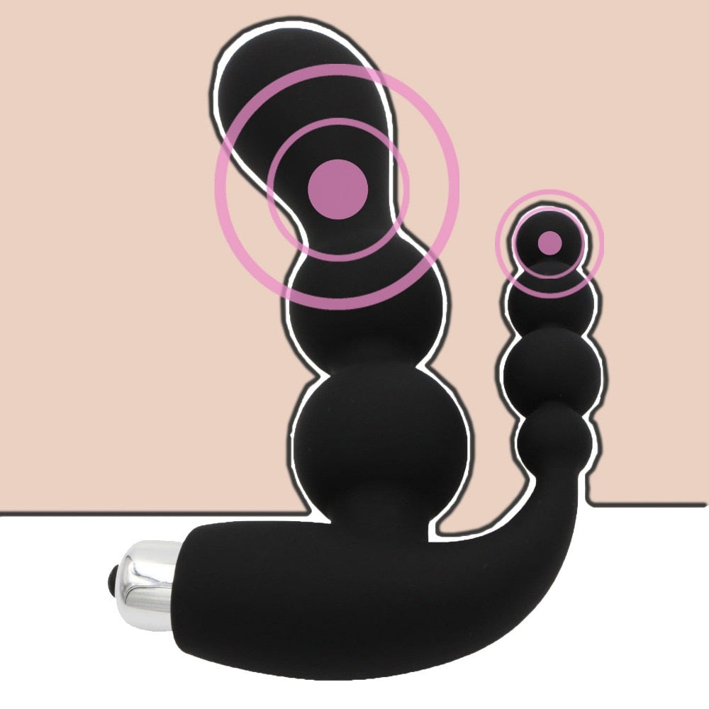 Double Vagina Anal Vibrator Sex Machine