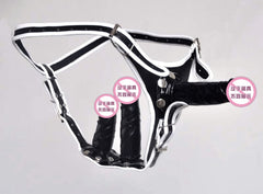 Women Huge Silicone Triple Strapons Dildo