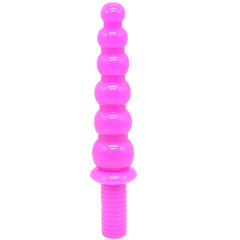 FAAK 6 Beads Long Handle Anal Dildo