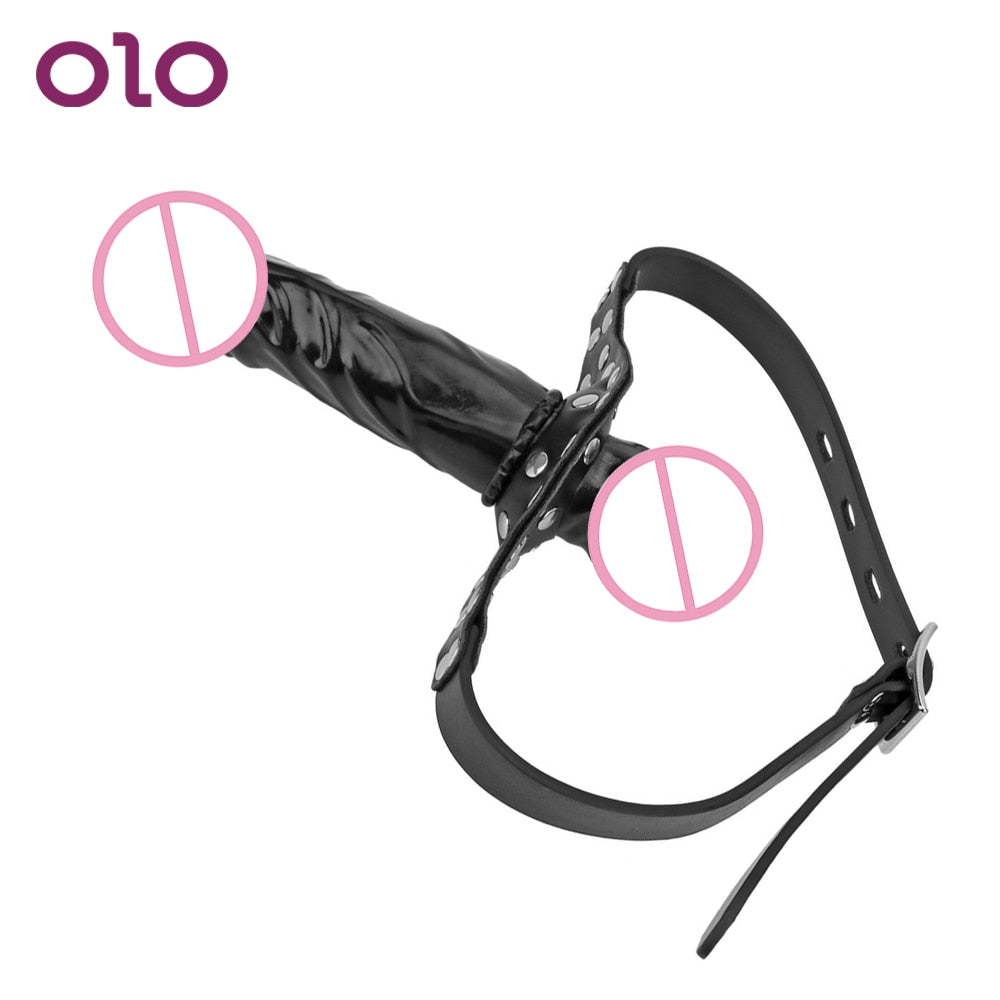 Double-Ended Dildo Gag Head Strapon