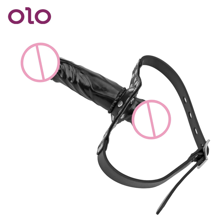 Double-Ended Dildo Gag Head Strapon